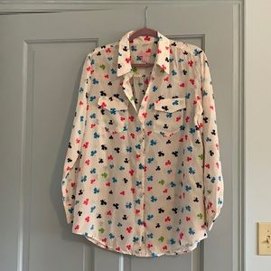 Lilly Pulitzer clover silk top